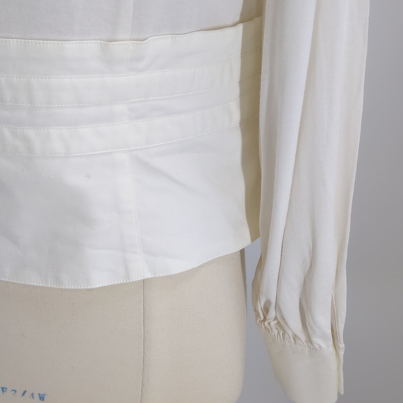 Dusak Designs woven + knit 3-closure top-sz M - Picture 7 of 8